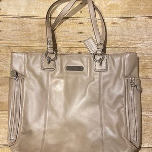 Coach brand tan purse lightly used